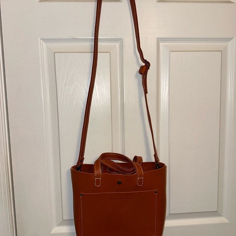 Portland Leather Goods Mini Crossbody Papaya - Picture 5 of 5